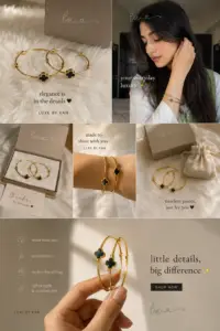 A1 Quality Clover Bangles for Girls – Premium Adjustable Bracelet Set